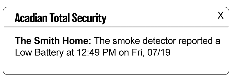 Smoke Alarm Alert Notification