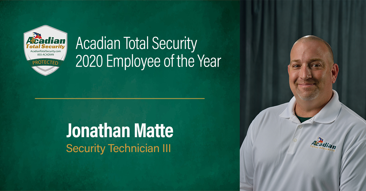 Jonathan Matte - Employee of the Year